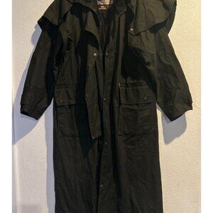 Driza-Bone Deluxe Riding Coat Size 3 / XS Long Waxed Jacket Outdoor Equestrian